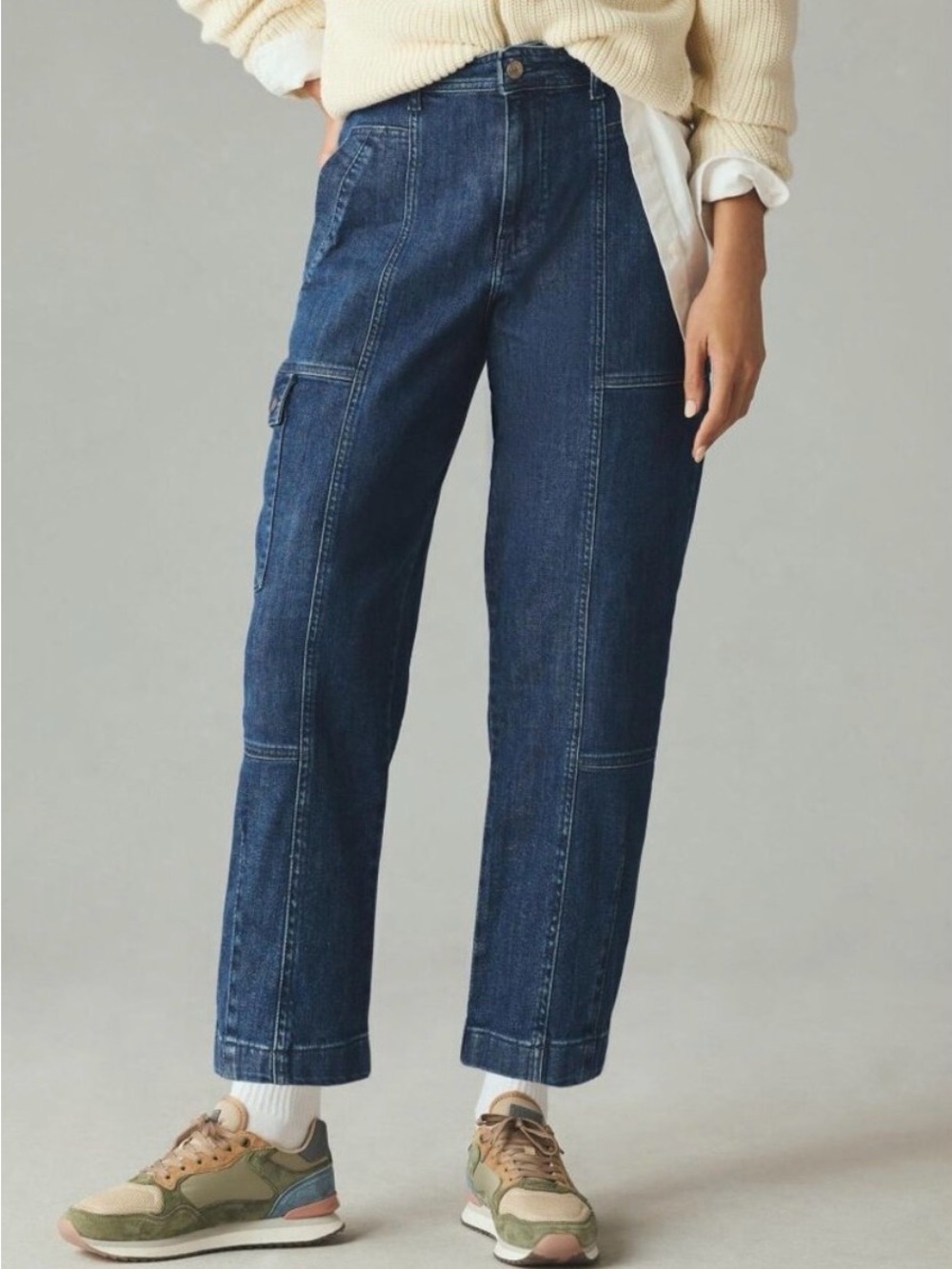 Anthropologie Pilcro Utility Barrel Leg Jeans Size 25